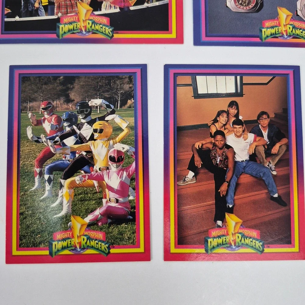 Vintage 1994 Mighty Morphin Power Rangers Trading Card Lot of 6 Saban Season 1